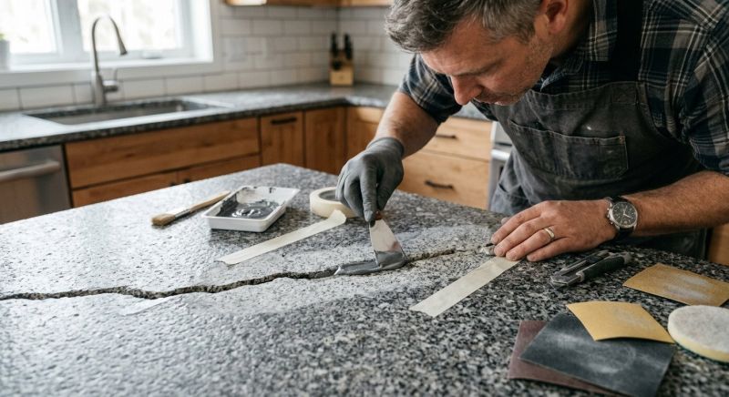Poured Countertop Installation in Napa, CA